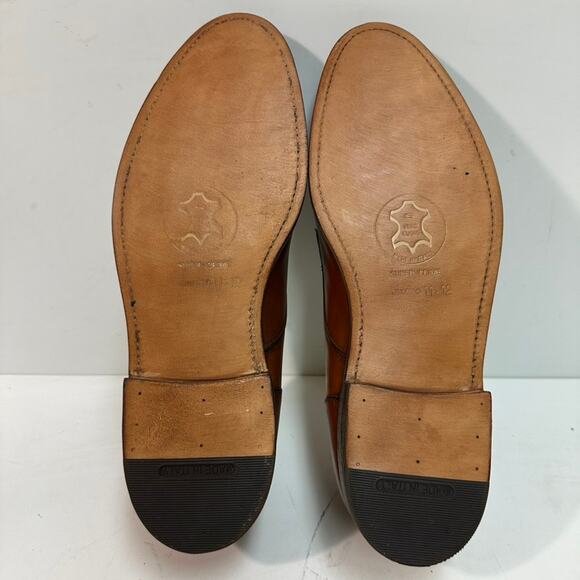 FULLY RESOLED Alden 962 Norwegian Front Blucher (Burnished Tan Calf) USA 8.5 - Picture 2 of 12